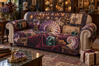 One sofa cover with original Nautilus Curiosity Cabinet optical-depth print.