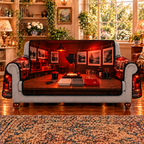 Film Developing Darkroom Studio Sofa Cover printed optical depth