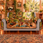 Saddle Stitch Leathercraft Workshop Sofa Cover printed optical depth