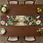 One table runner with an original Cosmos Welcome Table Gratitude Conservatory and luminous hospitality depth.