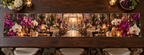 One table runner with an original Orchid Gilded Hospitality Pavilion and deep host-gift illusion.