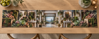 One table runner with an original Succulent Shadowbox Mosaic Loft and maximum optical depth.