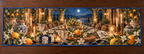 One table runner with an original Citrus Blossom Hearthtoast Gratitude Supper and maximum-depth printed illusion.