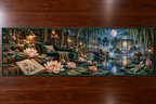 One table runner with an original Water Lily Lumenleaf Storypond Conservatory and maximum-depth printed illusion.