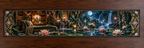 One table runner with an original Water Lily Lamplight Reading Alcove and maximum-depth printed illusion.