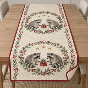 Raccoon Cedar Gift Table Runner