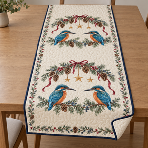 Kingfisher Pinecone Stars Table Runner