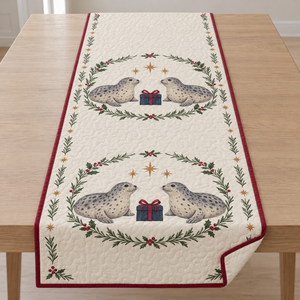 Seal Rosemary Star Gift Table Runner