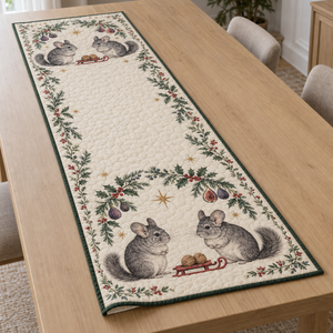 Chinchilla Fig Walnut Sled Table Runner