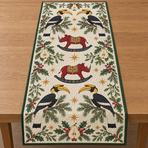 Hornbill Pear Rocking Rhino Table Runner