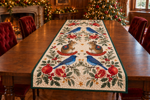 Nilgiri Pomegranate Rocking Pika Table Runner