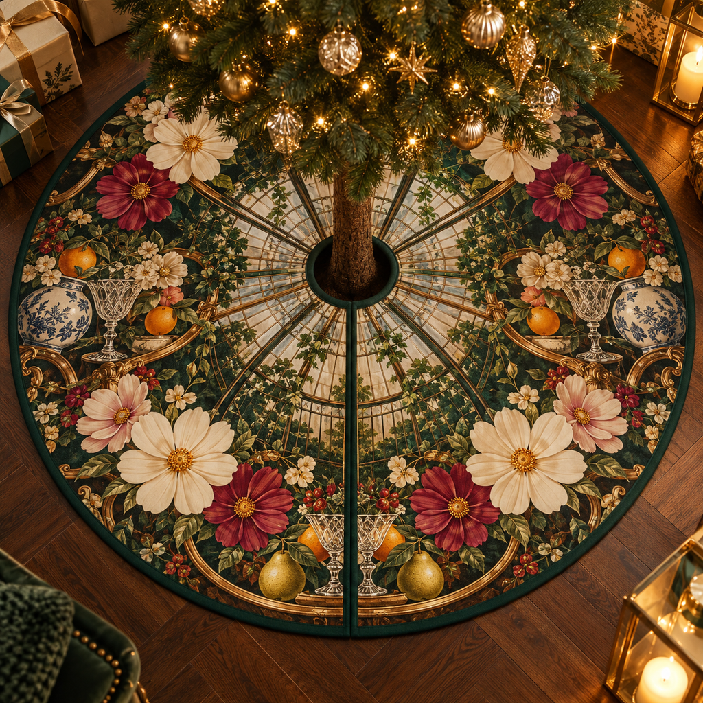 One tree skirt with an original Cosmos Welcome Table Gratitude Conservatory and luminous hospitality depth.