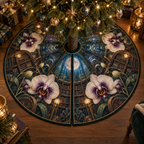 One tree skirt with an original Orchid Moonlamp Bibliotheca Nook and deep literary moonlight.