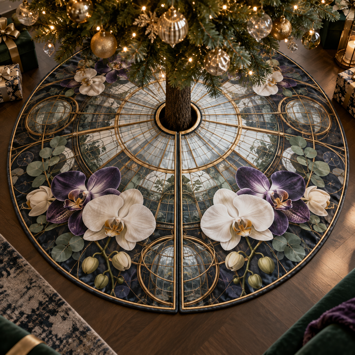 One tree skirt with an original Orchid Precisionlight Executive Conservatory and monumental jewel depth.
