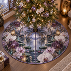 One tree skirt with an original Orchid Stillwater Moonlit Alcove and serene optical depth.