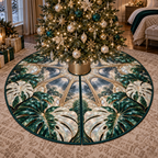 One tree skirt with an original Monstera Moonvault Opal Canopy and maximum optical depth.