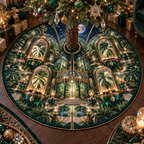 One tree skirt with an original Monstera Crownvault Specimen Gallery and deep rare-plant collector illusion.