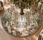 One tree skirt with an original Eucalyptus Silverleaf Story Alcove and deep reading-nook illusion.