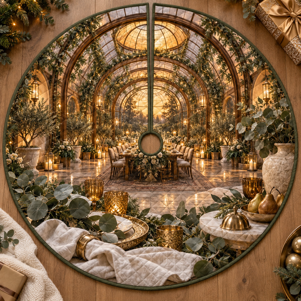 One tree skirt with an original Eucalyptus Hearthtoast Glasshouse and deep host-gratitude illusion.