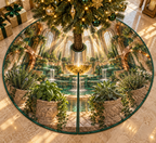 One tree skirt with an original Herb Garden Sunwell Cascade Salon and deep sunlit atrium illusion.