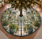 One tree skirt with an original Herb Garden Vertex Glasswork Studio and deep professional botanical-studio illusion.