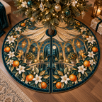 One tree skirt with an original Citrus Blossom Emberglass Canopy and maximum-depth printed illusion.
