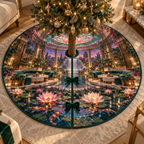 One tree skirt with an original Water Lily Lustralight Atrium Salon and maximum-depth printed illusion.
