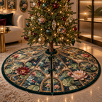 One tree skirt with an original Water Lily Prism Salon Gallery and maximum-depth printed illusion.