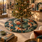 One tree skirt with an original Koi Lotus Prism Gallery and maximum-depth printed illusion.