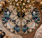 One tree skirt with an original Seashell Celestial Pearl Canopy and maximum-depth printed illusion.