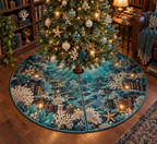 One tree skirt with original Coral Reef Lantern Library and maximum-depth printed illusion.