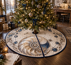 One tree skirt with original Nautilus Atelier Studio optical-depth print.