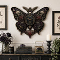 Moth and butterfly collectors Custom Name Wall Clock — personalized with a custom name