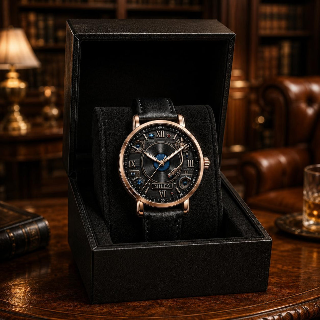 Personalized MiravoCustom watch in its gift box