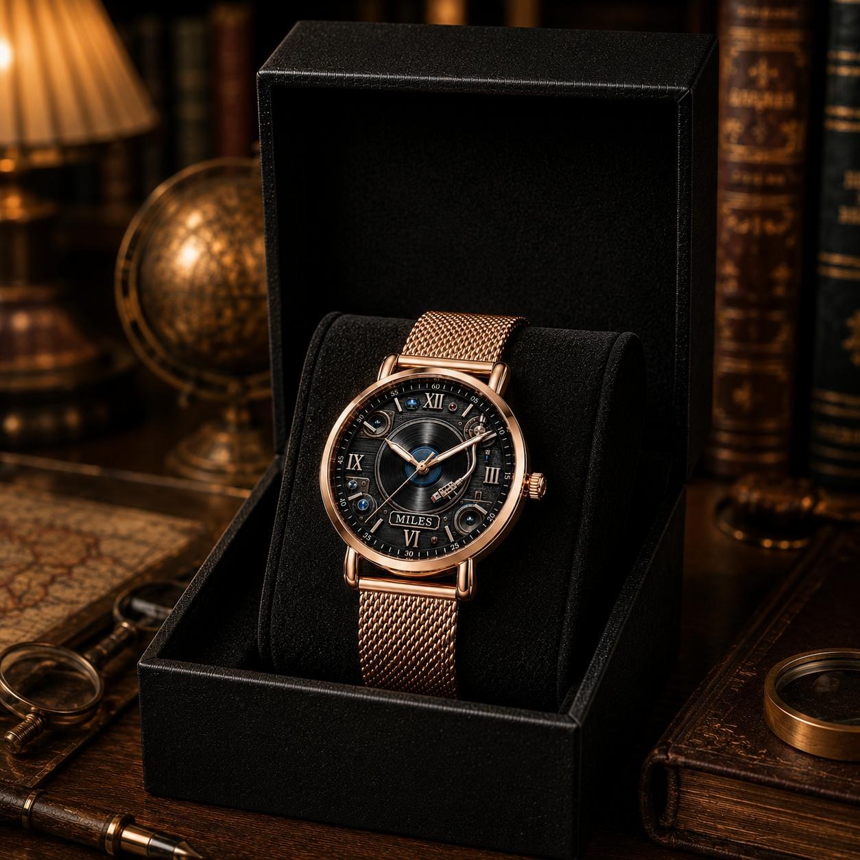Personalized MiravoCustom watch in its gift box