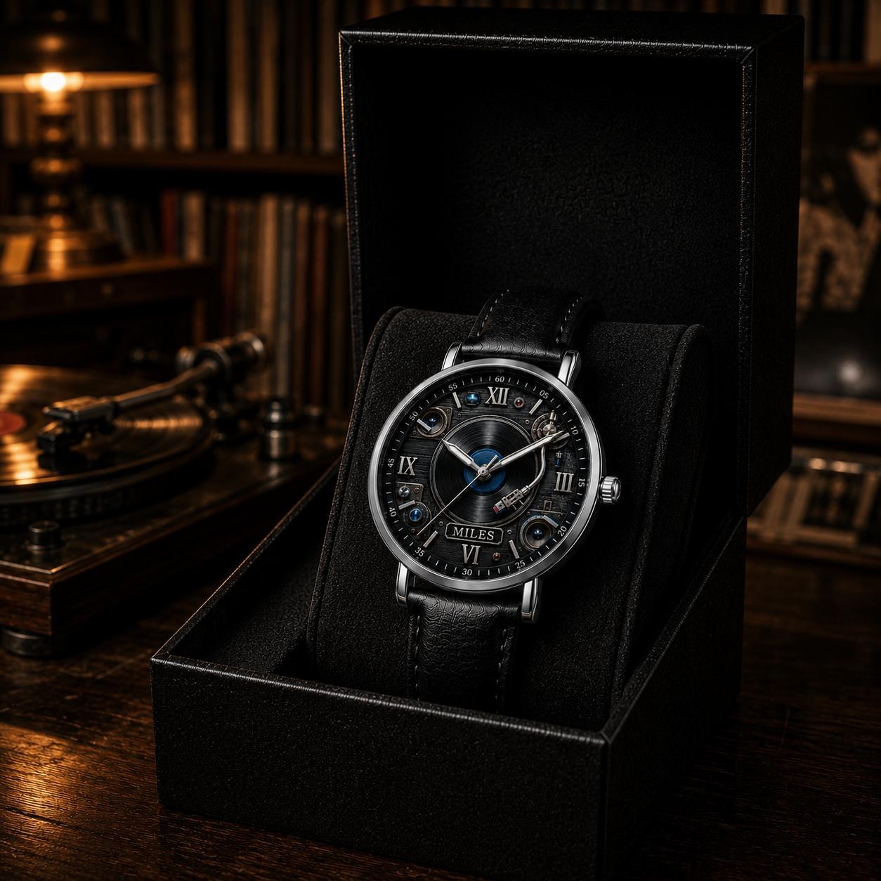 Personalized MiravoCustom watch in its gift box