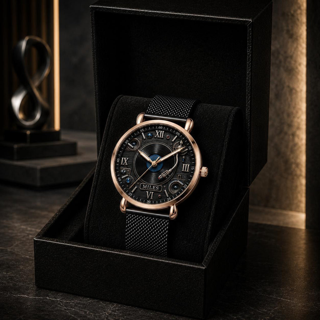 Personalized MiravoCustom watch in its gift box