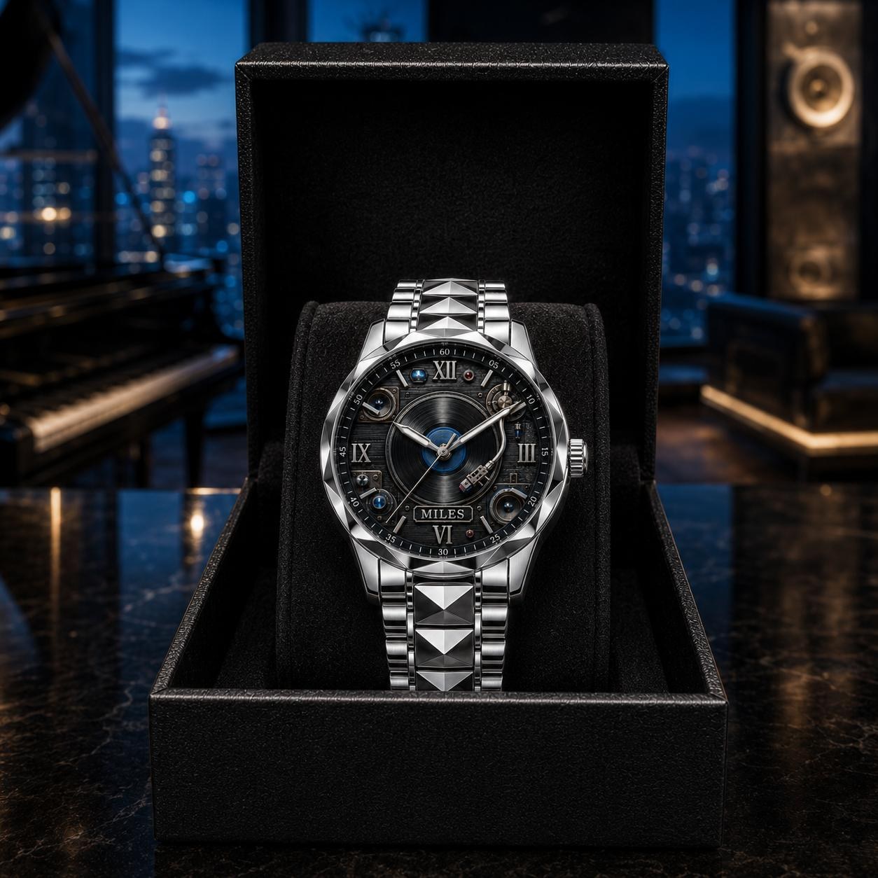 Personalized MiravoCustom watch in its gift box
