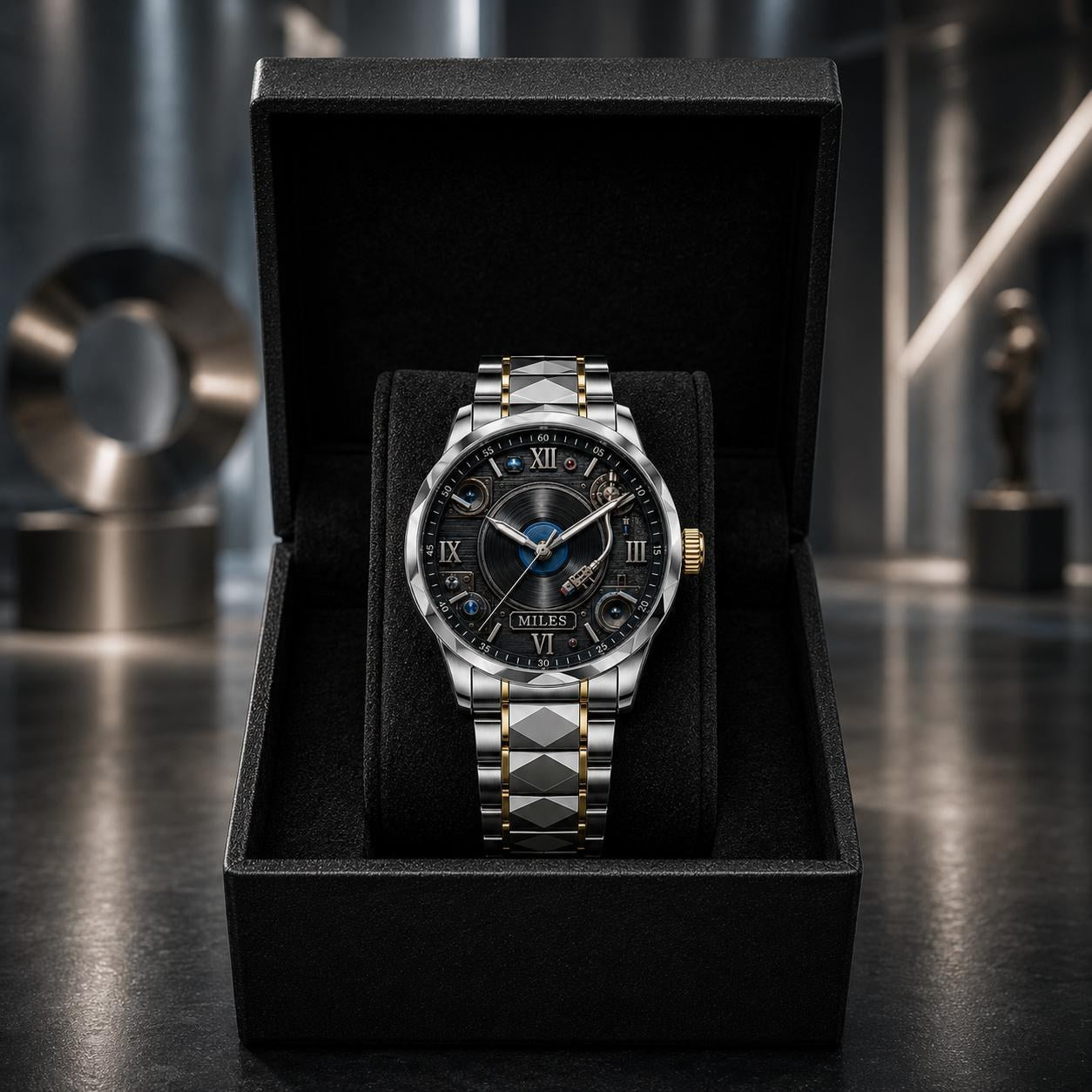Personalized MiravoCustom watch in its gift box