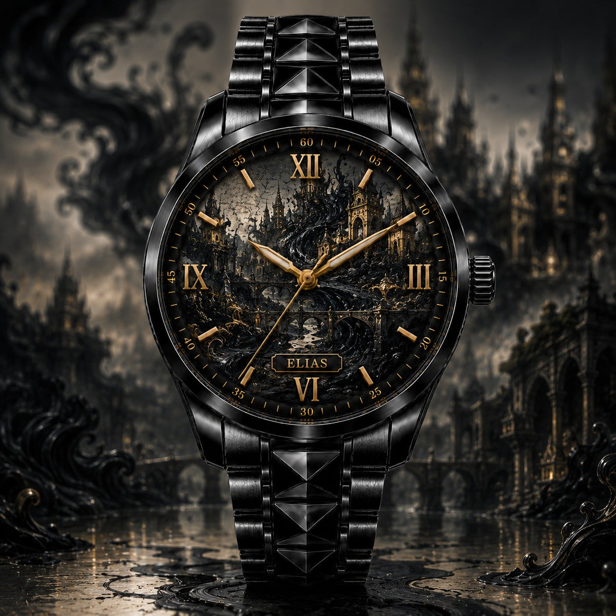 Custom Personalized Living Ink Kingdom Watch — personalized with a custom name