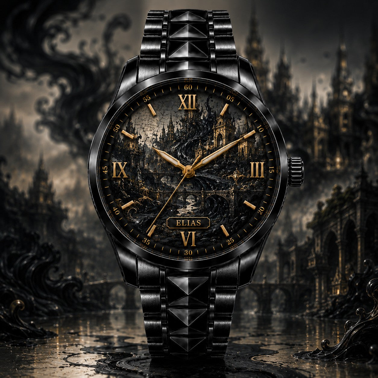 Custom Personalized Living Ink Kingdom Watch — personalized with a custom name