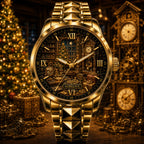 Custom Christmas Clockmaker Workshop Watch — personalized with a custom name