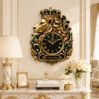 Personalized crowned lion wall clock — personalized with a custom name