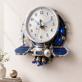 Aerospace Professional Custom Name Wall Clock — personalized with a custom name