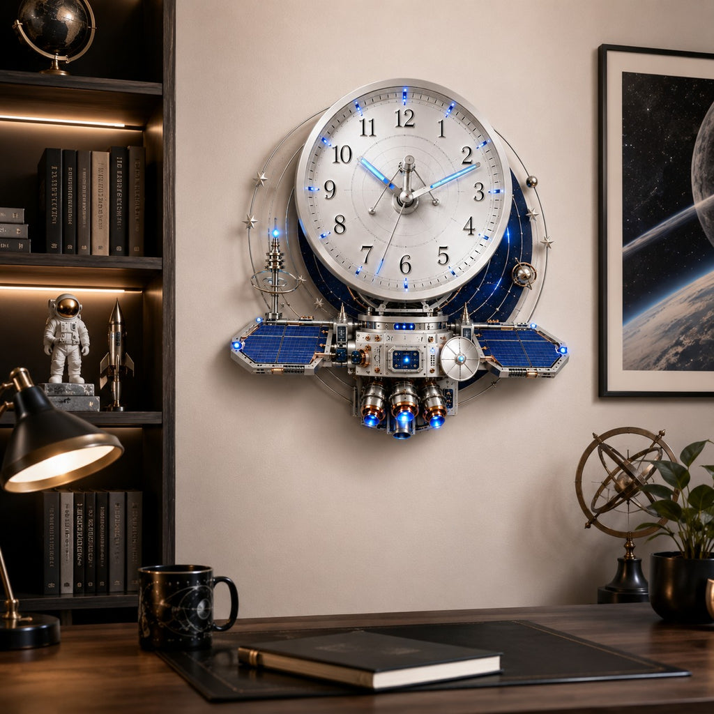 Aerospace Professional Custom Name Wall Clock — personalized with a custom name