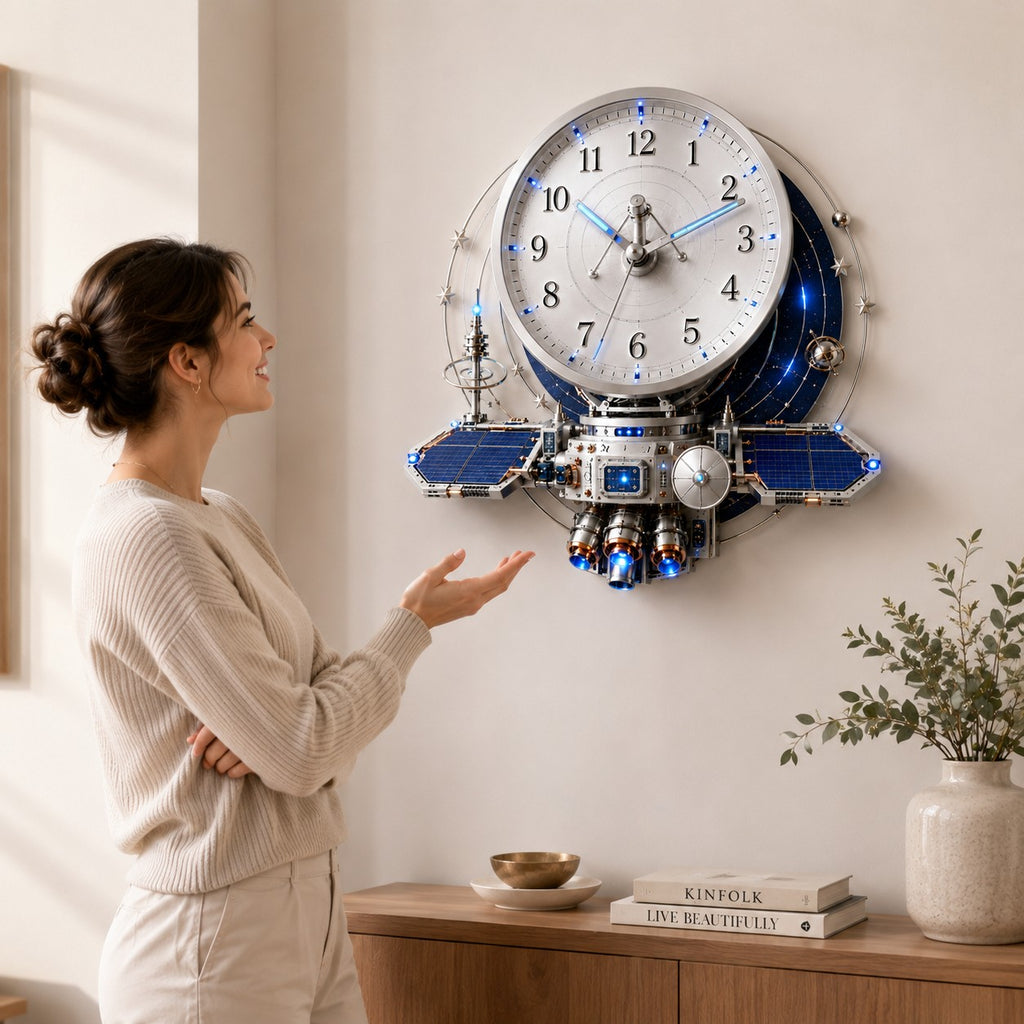 Aerospace Professional Custom Name Wall Clock — personalized with a custom name