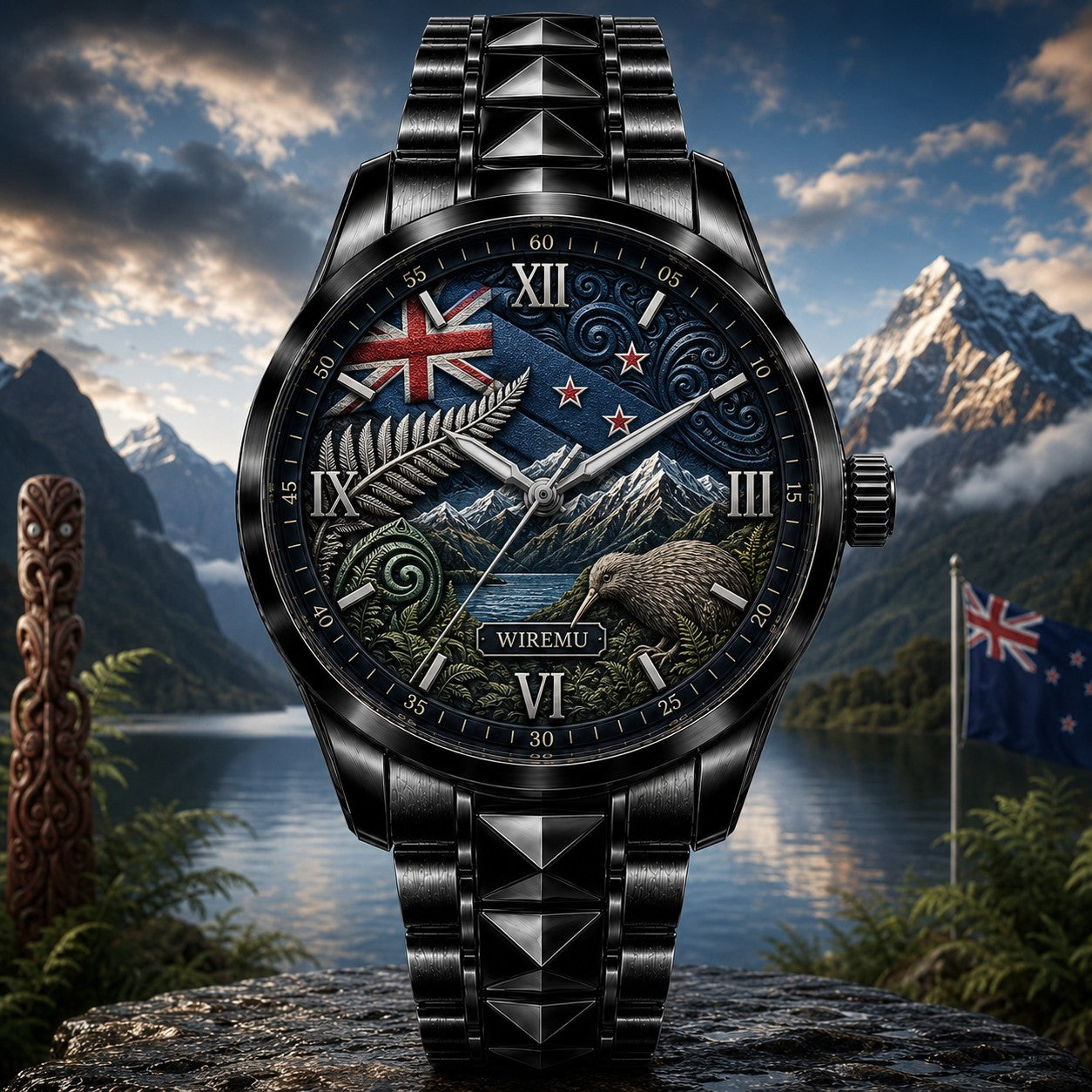 Custom New Zealand Heritage Watch — personalized with a custom name