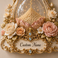 Hourglass Custom Name Wall Clock — personalized with a custom name