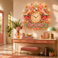 Roller skate Custom Name Wall Clock — personalized with a custom name