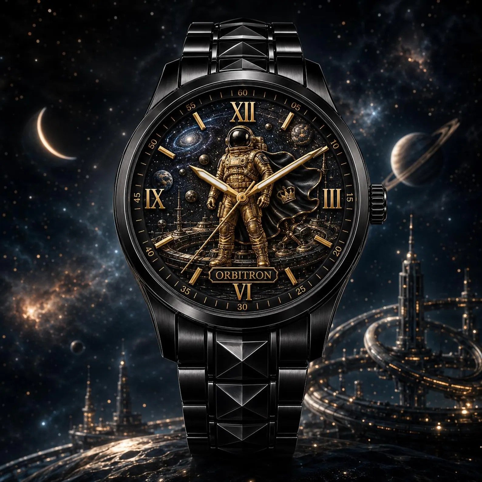 Custom Astronaut Watch — personalized with a custom name